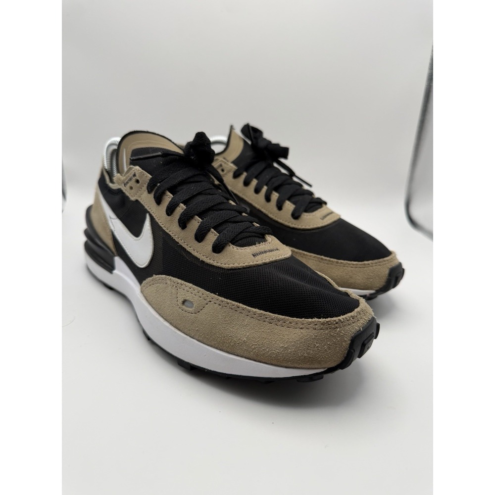 Nike Waffle One Men's Running Shoes Black Khaki White DA7995-002 Size 8.5